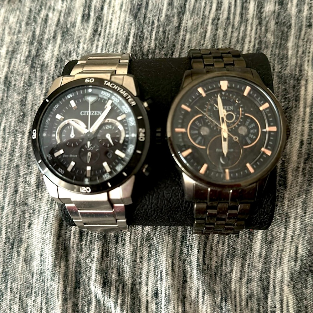 2 citizen eco drive watches